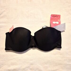 Lilyette women's 34C strapless convertible bra, black, NWT